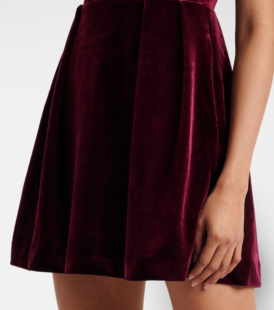  Self-portrait Self-portrait Velvet Minidress 