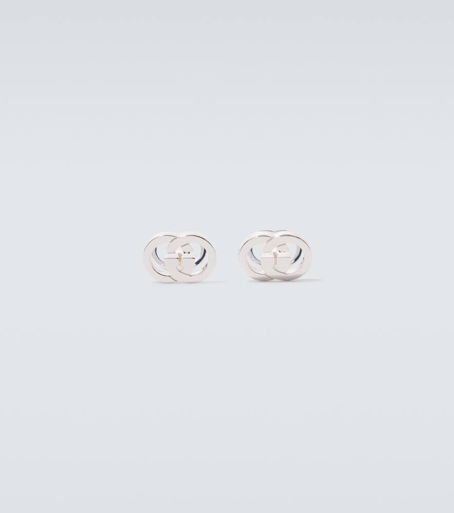Gucci Interlocking G sterling silver cufflinks