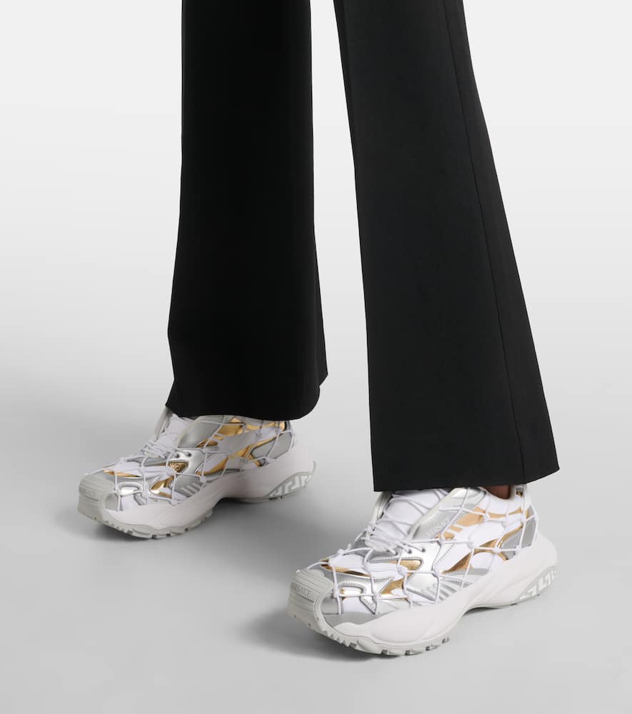 Versace Mercury M_vs_03 Metallic Sneakers In Silver