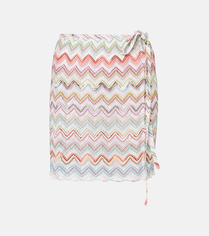 Missoni Zigzag Lamé Beach Cover-up In Multicoloured