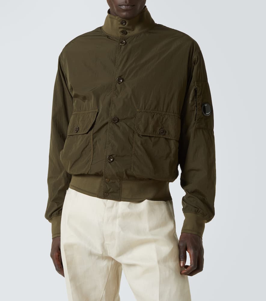 C.p. Company Chrome-r Full Button Jacket In Ivy Green
