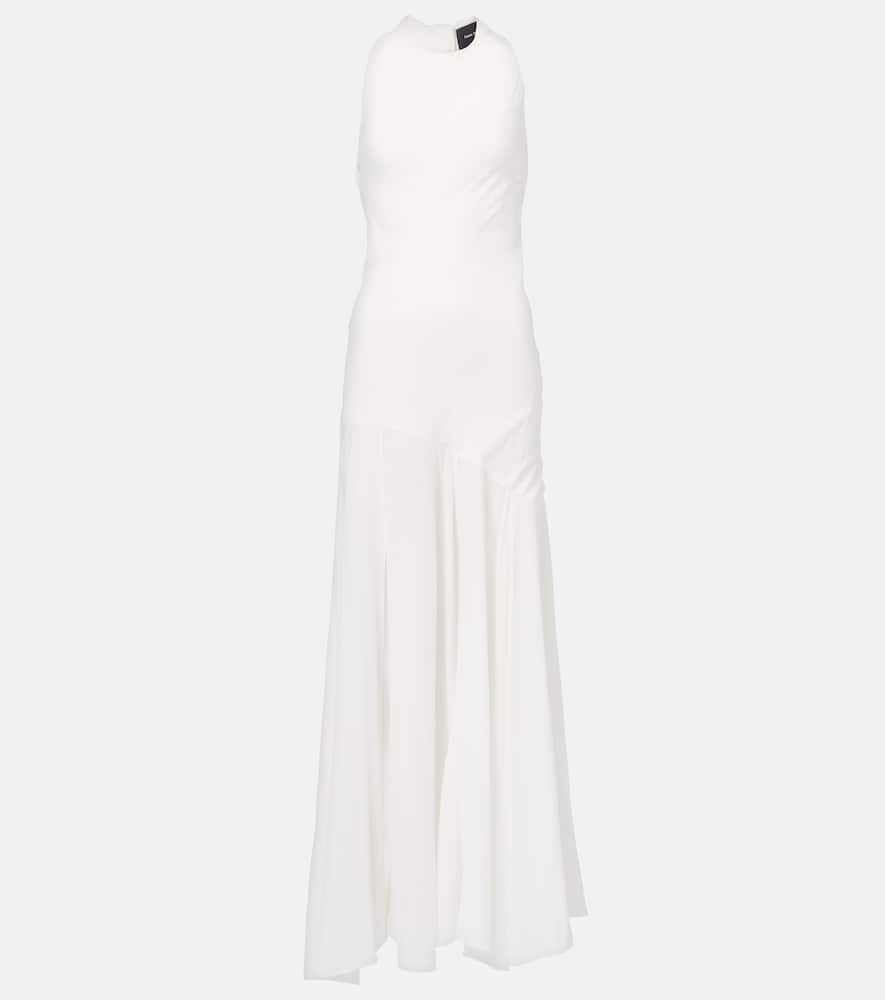 Bow-detail open-back gown