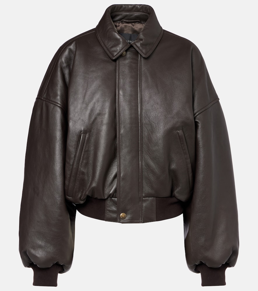 Round Taxi leather jacket