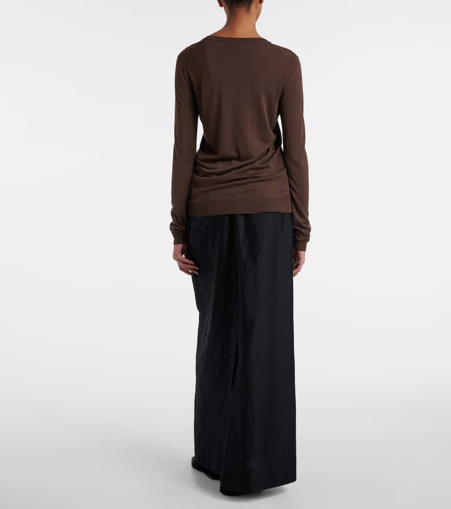 The Row Katarina Jersey Top In Black