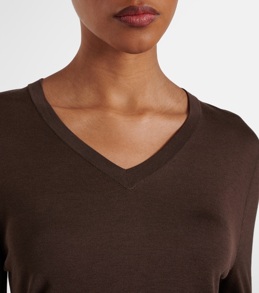 The Row Katarina Jersey Top In Black