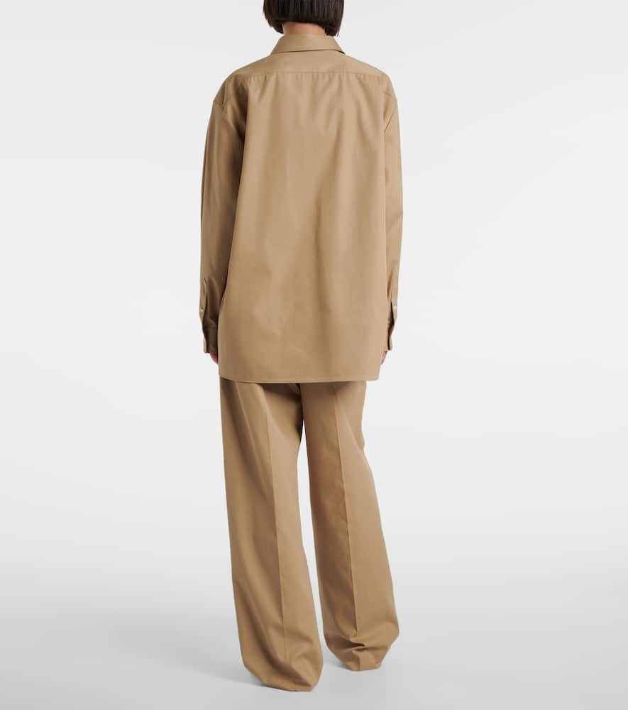 Shop The Row Tansy Cotton And Cashmere Shirt