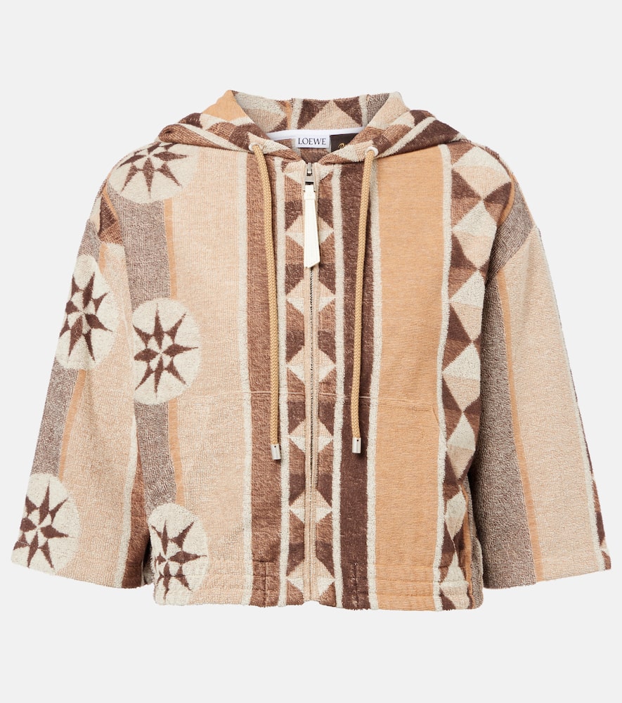 Paula's Ibiza printed terry hoodie