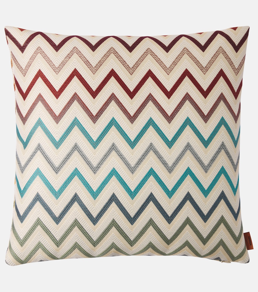 Missoni Watamu Zigzag Cotton Cushion In Multi