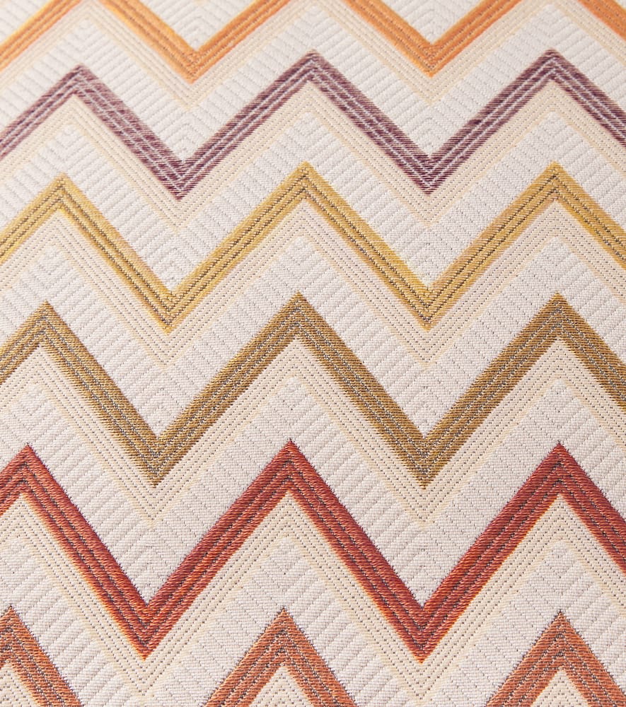 Missoni Watamu Zigzag Cotton Cushion In Neutral