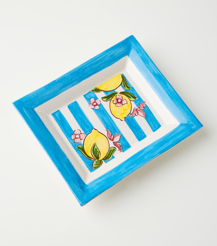  Dolce&gabbana Casa Dolce&gabbana Casa Taormina Ceramic Decorative Tray 