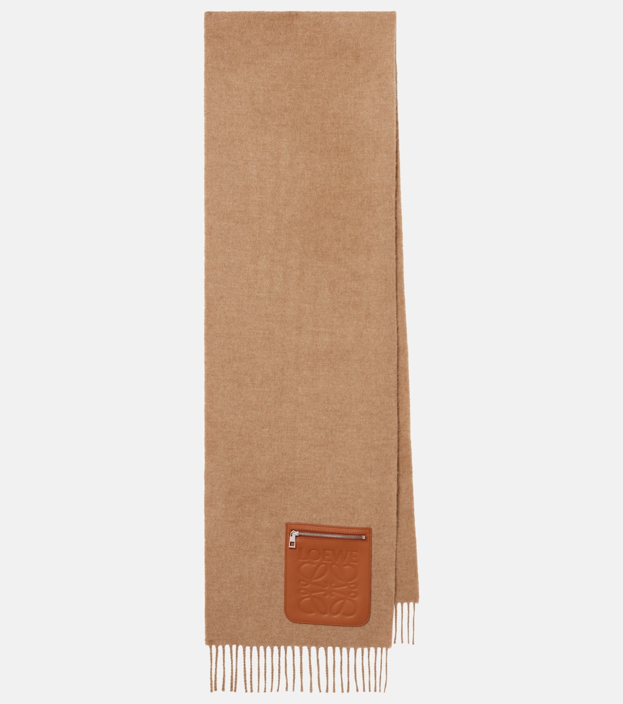 Anagram wool and cashmere scarf