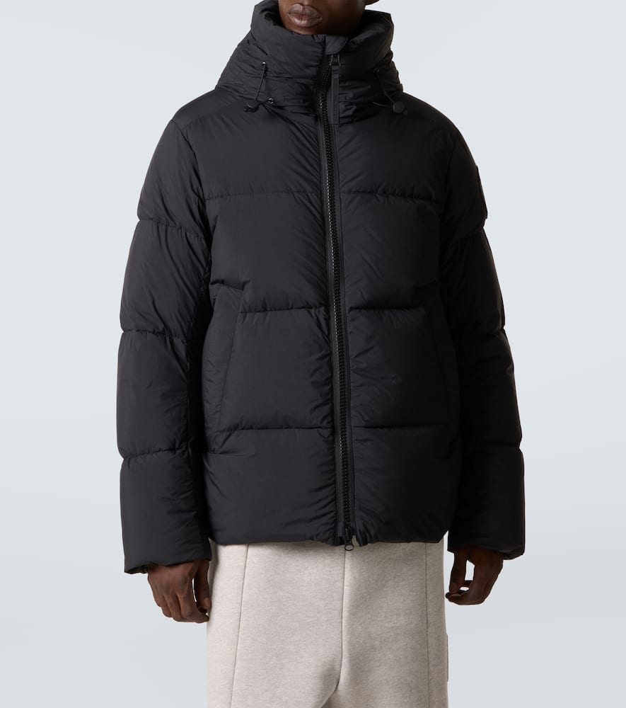 Canada Goose Crofton Black Label Padded Jacket In Enduraluxe In Black