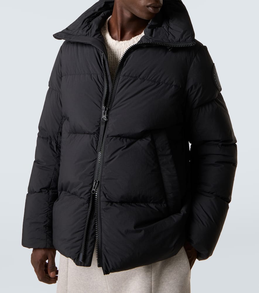 Canada Goose Crofton Black Label Padded Jacket In Enduraluxe In Black