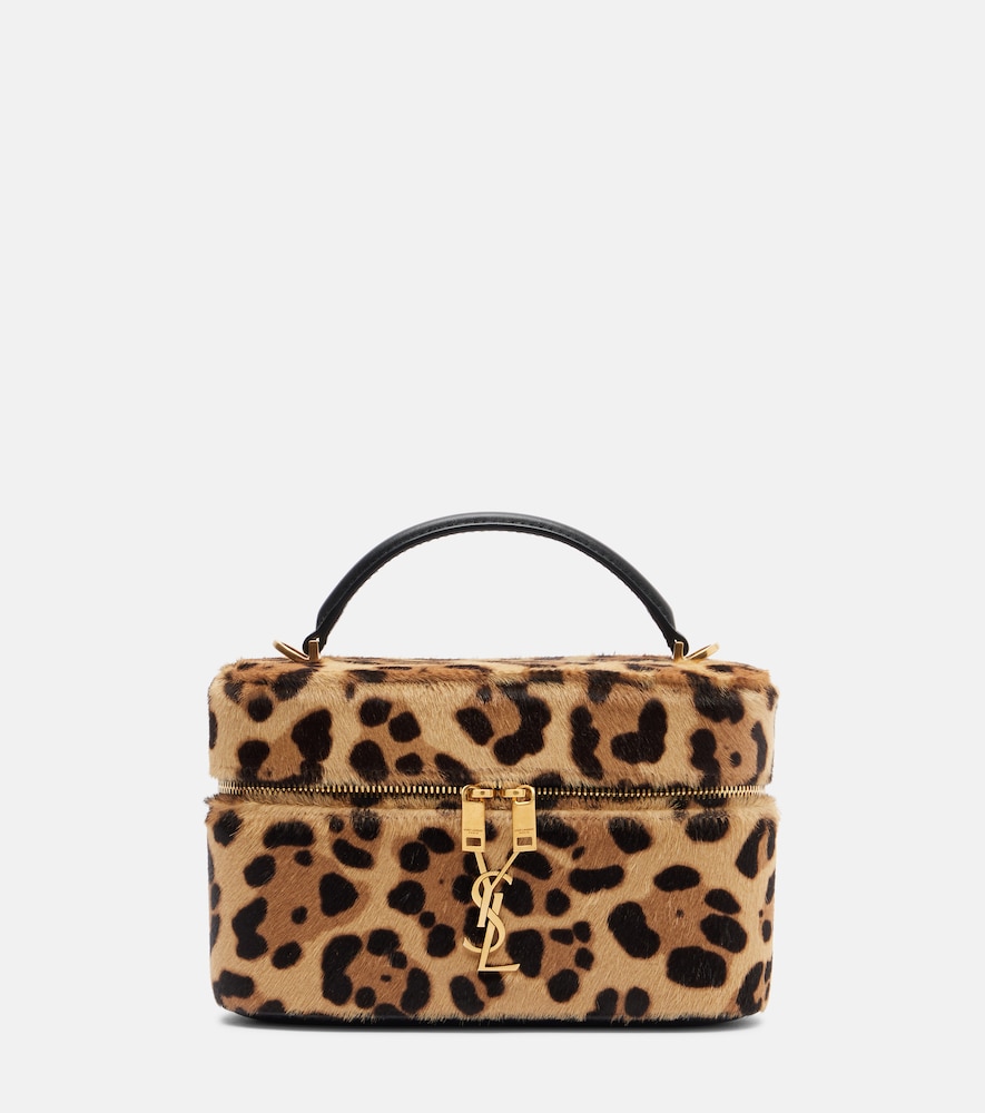 Saint Laurent Gaby leopard-print calf hair vanity bag | Thumbnail 8