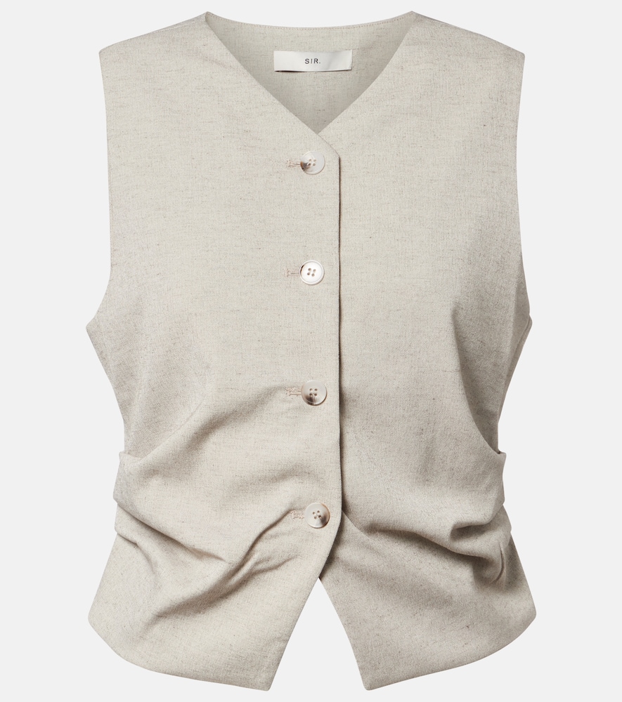 Sir Leone Vest Natural In Gray