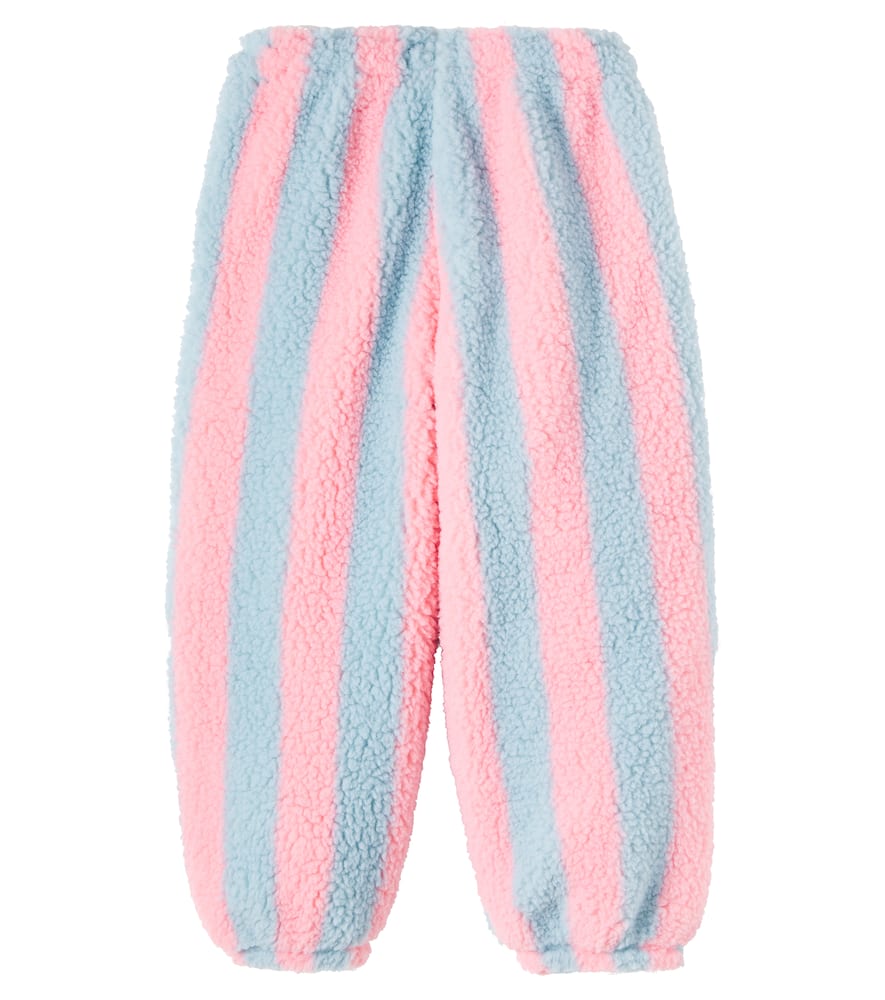 Tinycottons Striped Faux Shearling Sweatpants In Multi