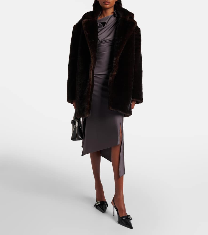 Coperni Oversized Coat In Brown