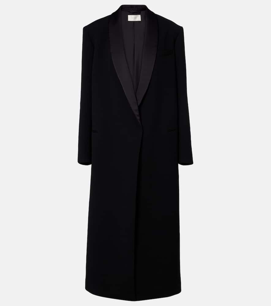 The Row Erdene Virgin Wool Coat In Black