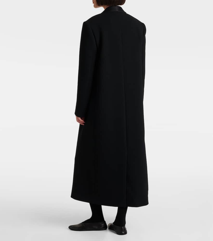 The Row Erdene Virgin Wool Coat In Black