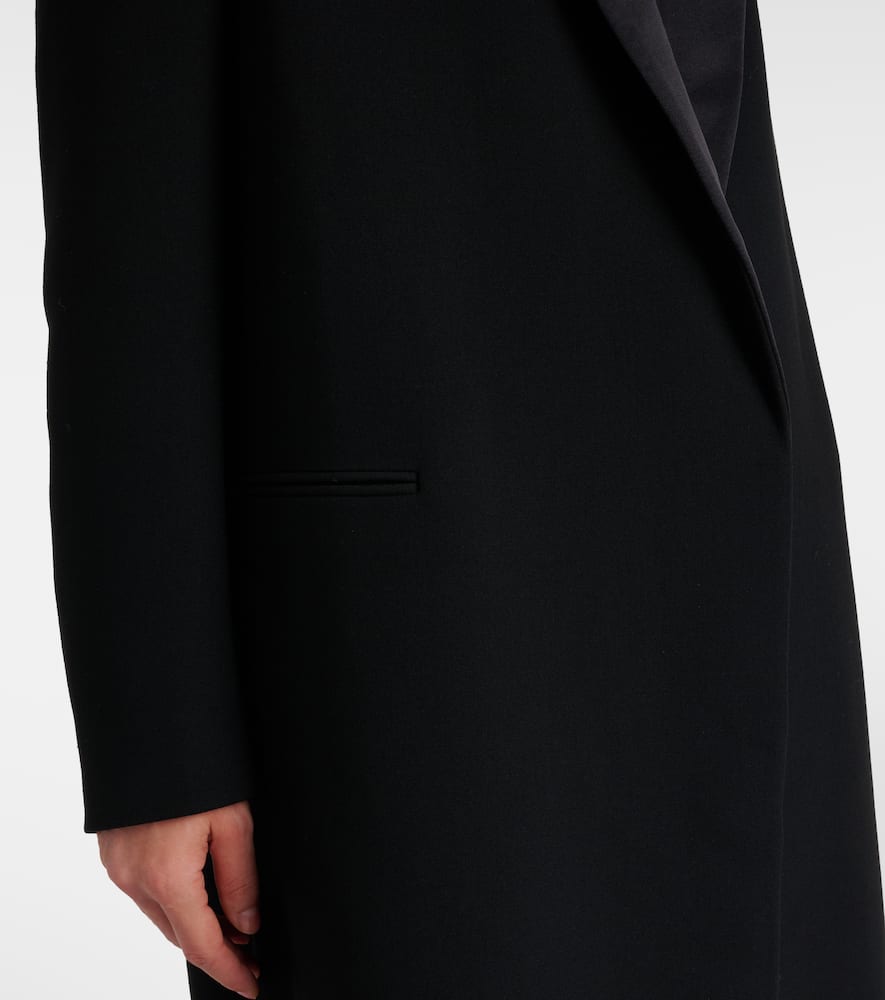 The Row Erdene Virgin Wool Coat In Black
