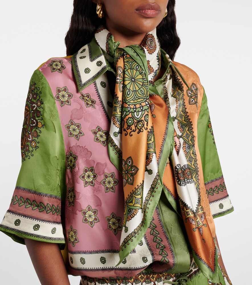 Alémais Contina Tiles silk scarf