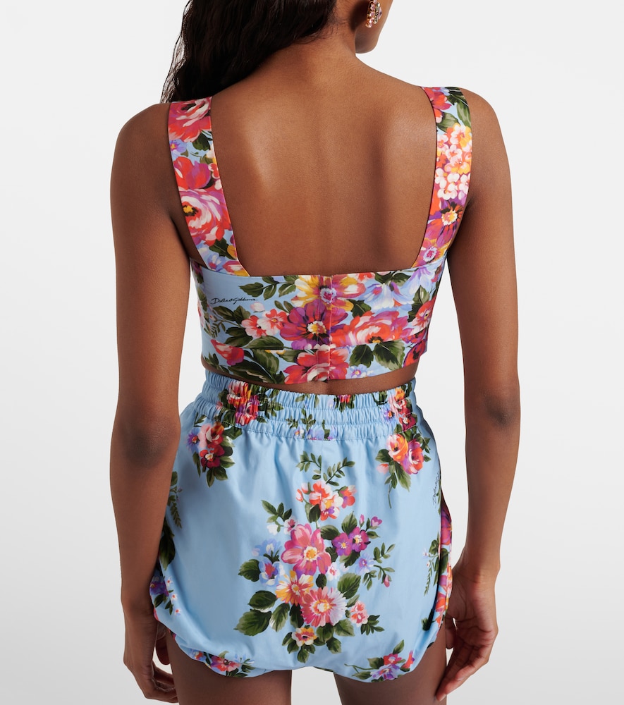  Dolce&gabbana Dolce&gabbana Cropped-top Aus Baumwolle 
