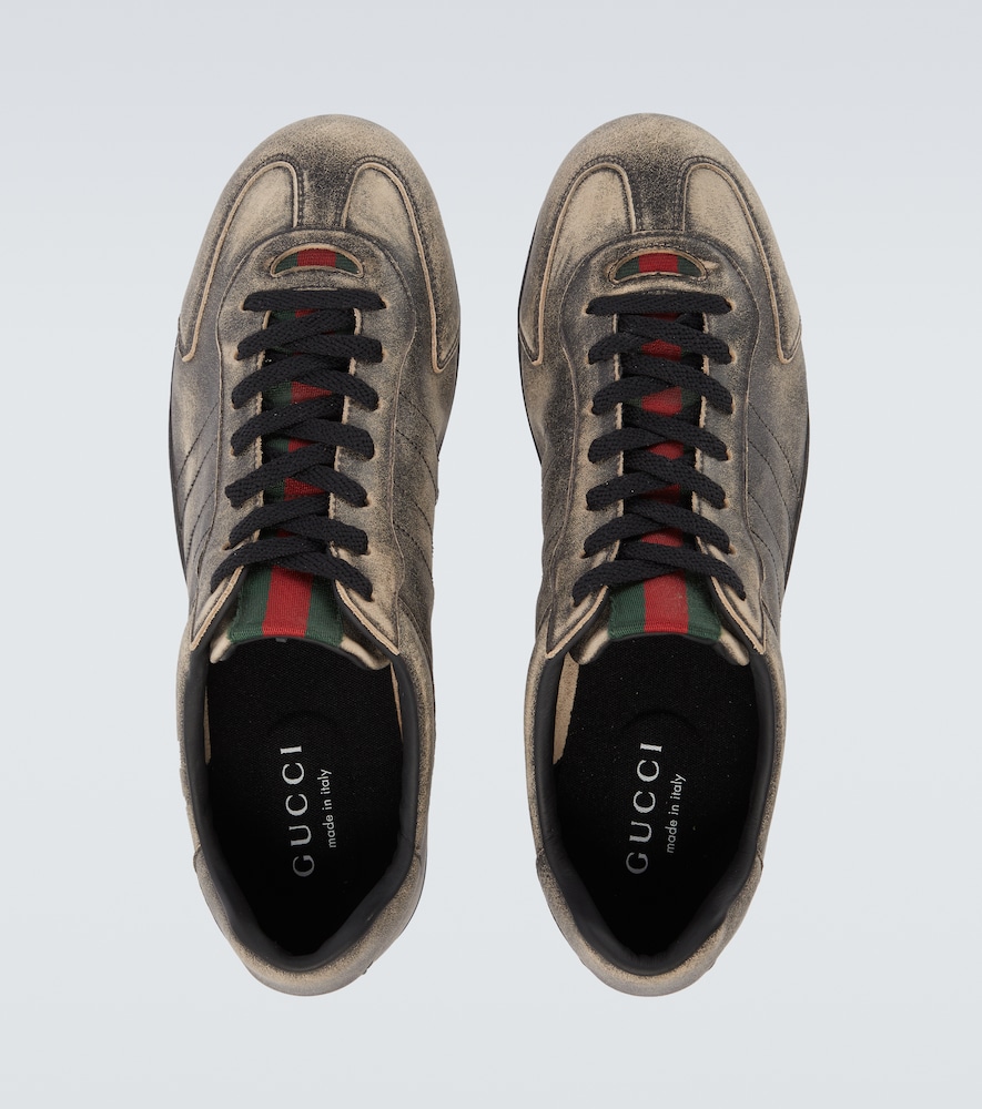  Gucci Gucci Sneakers Gucci Shift Web Stripe Aus Leder 