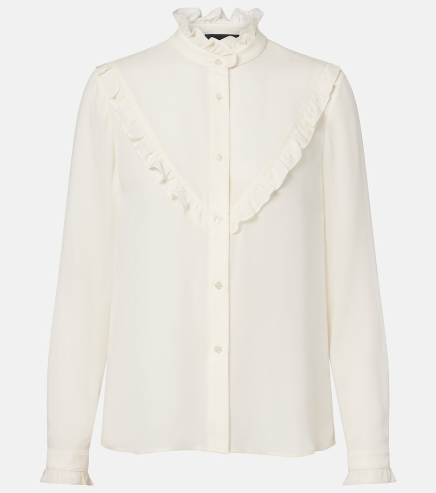Nili Lotan Marcela ruffled silk shirt