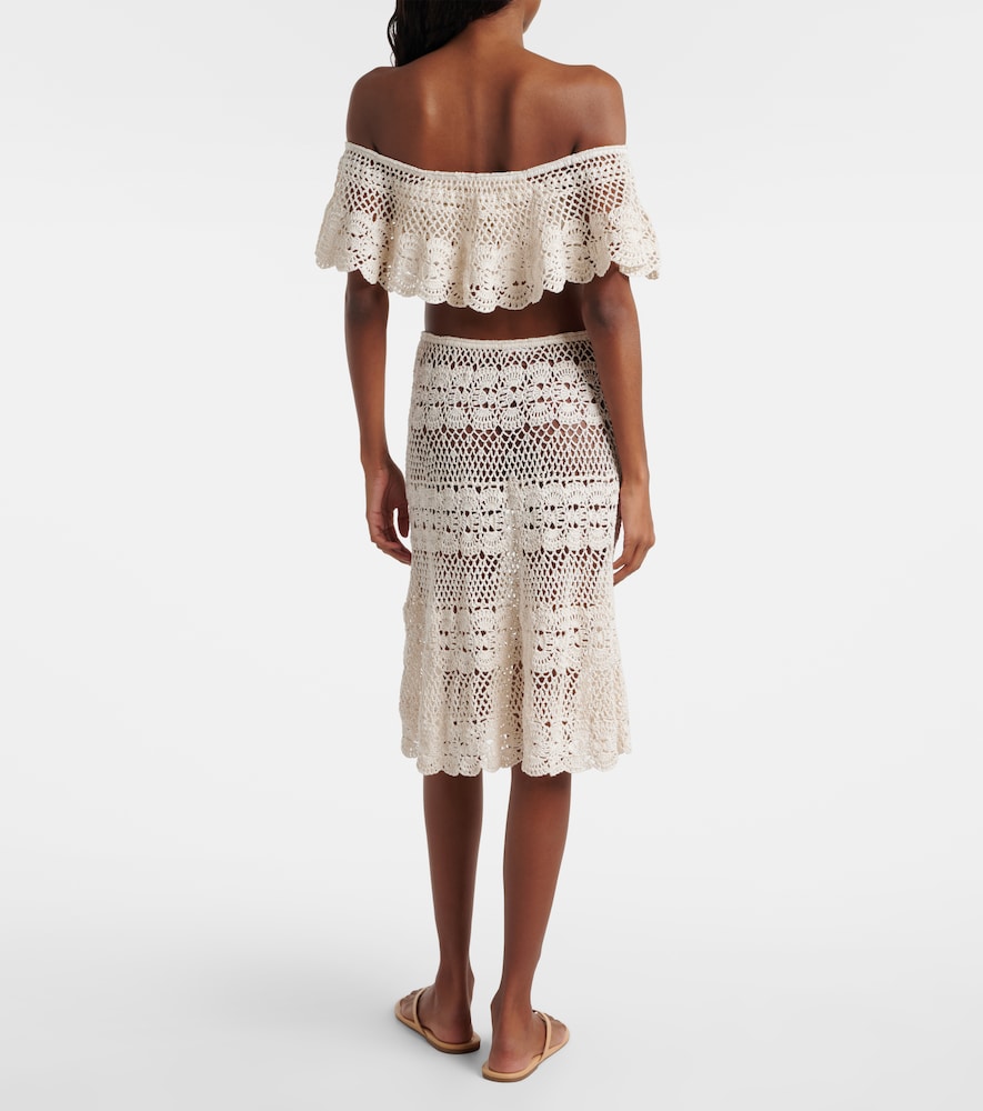 Marianne Crochet Cotton Midi