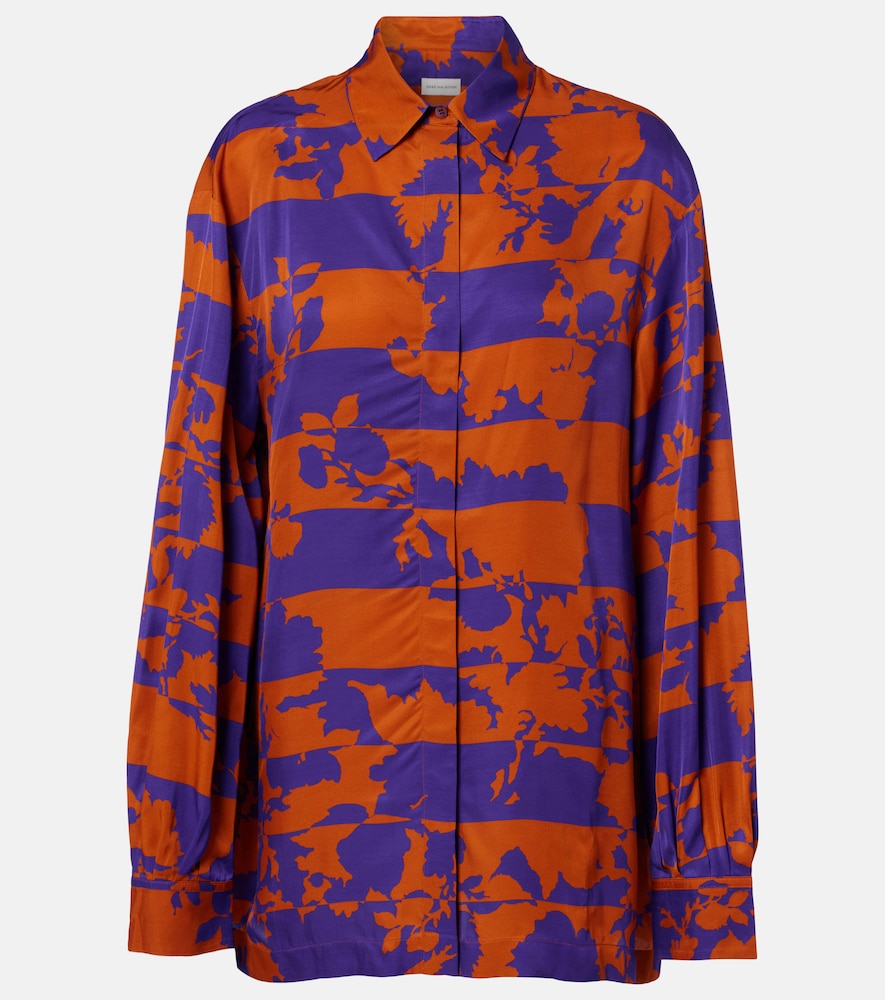 Dries Van Noten Printed satin shirt | Thumbnail 7