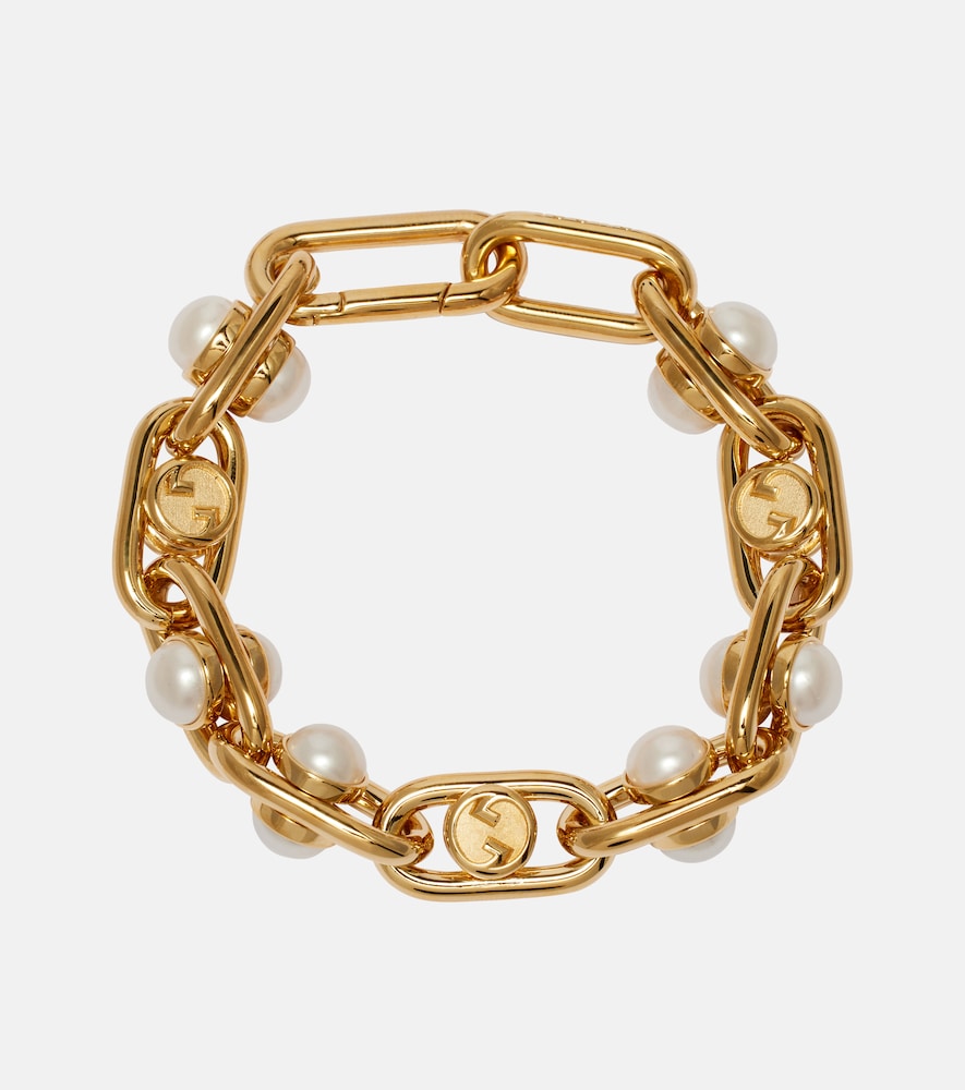 Gucci Faux pearl chain bracelet