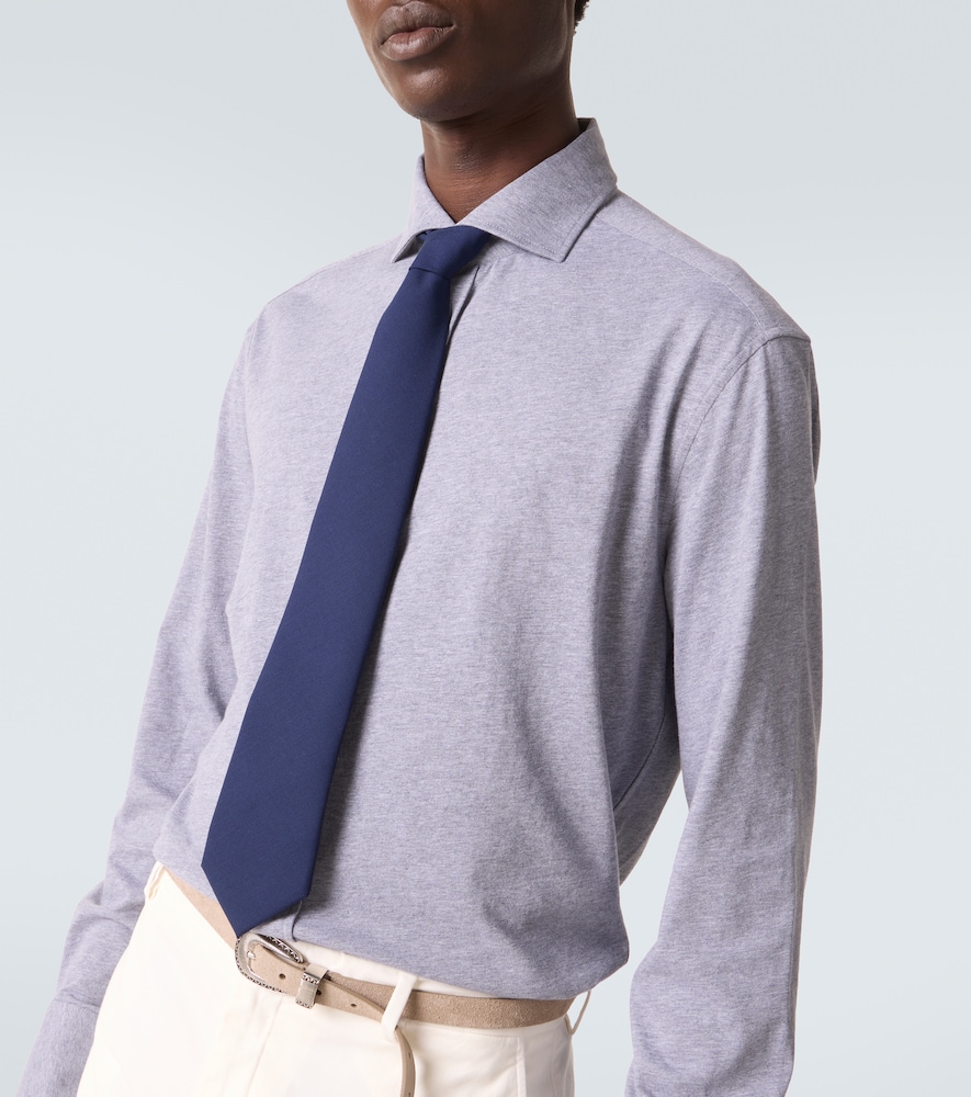  Brunello Cucinelli Brunello Cucinelli Camisa De Popelín De Algodón 