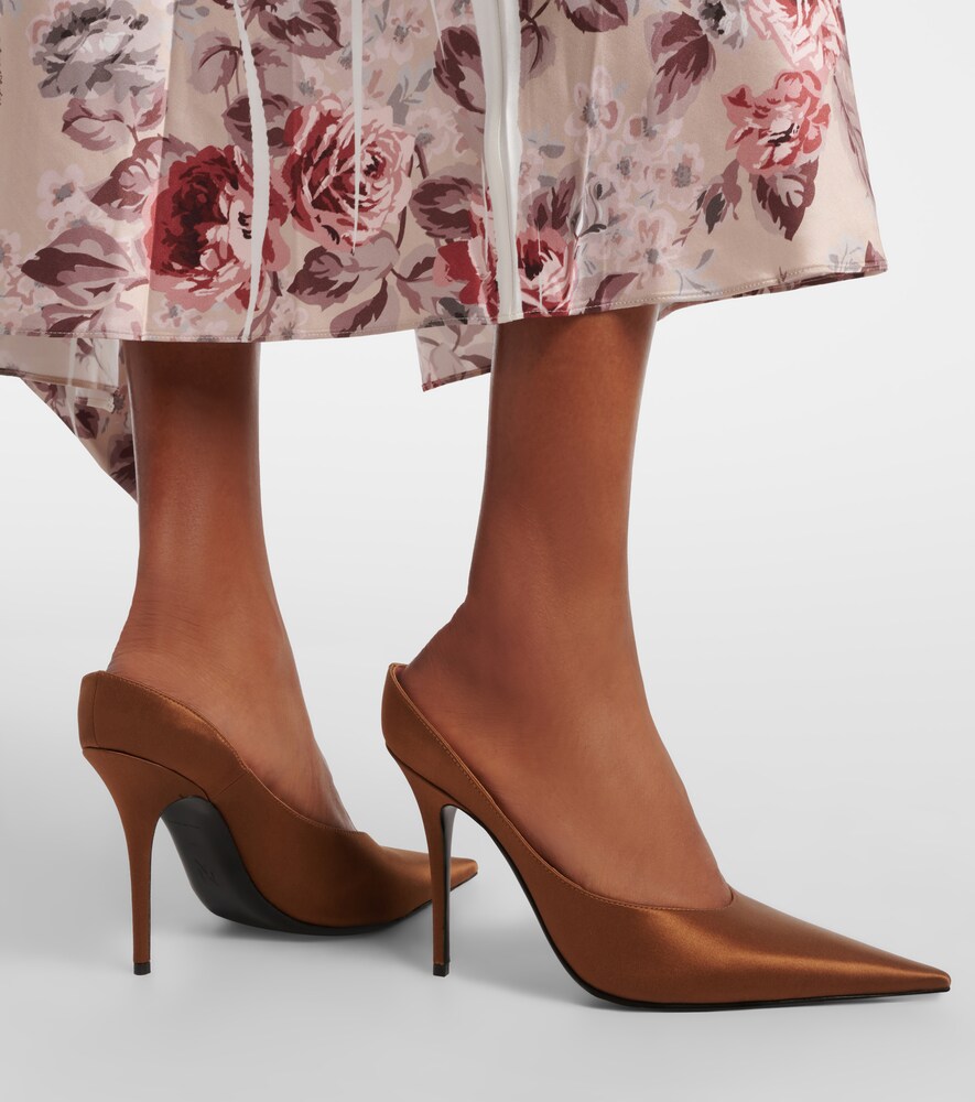 Amina Muaddi Anok satin mules