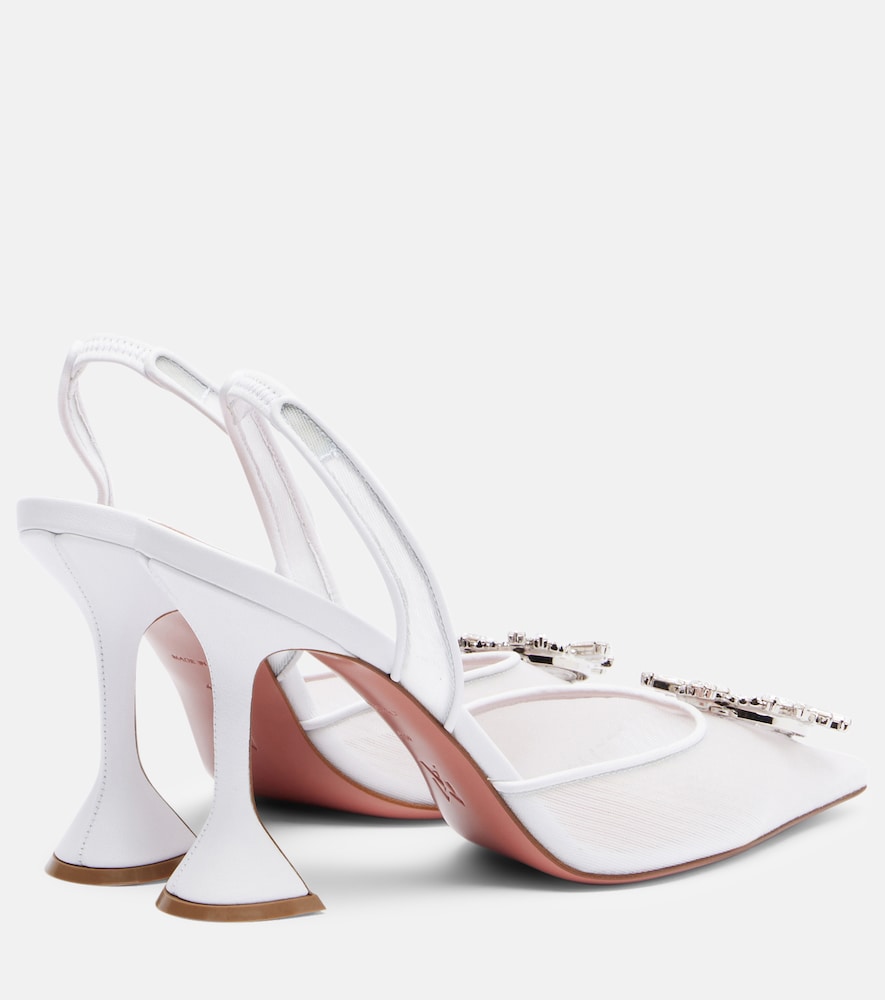  Amina Muaddi Amina Muaddi Slingback-pumps Begum 95 Aus Mesh 