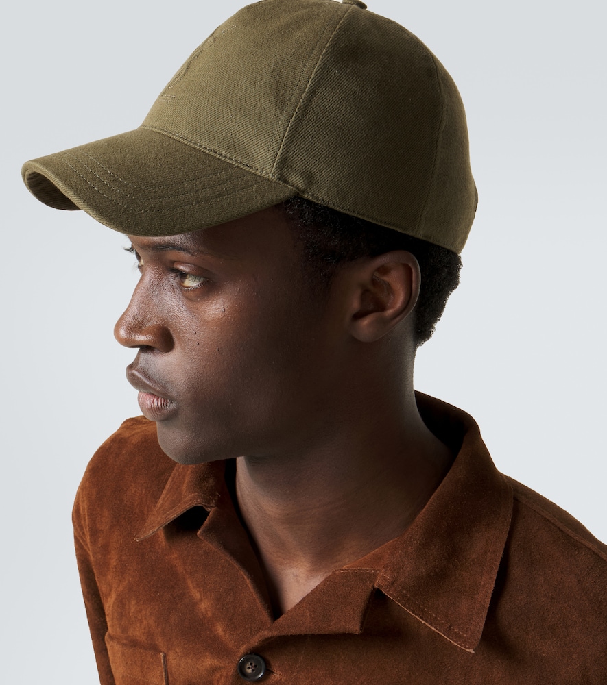  Saint Laurent Saint Laurent Cassandre Denim Baseball Cap 