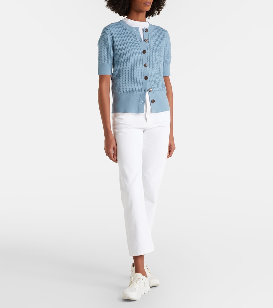 Varley Rhys cable-knit cardigan