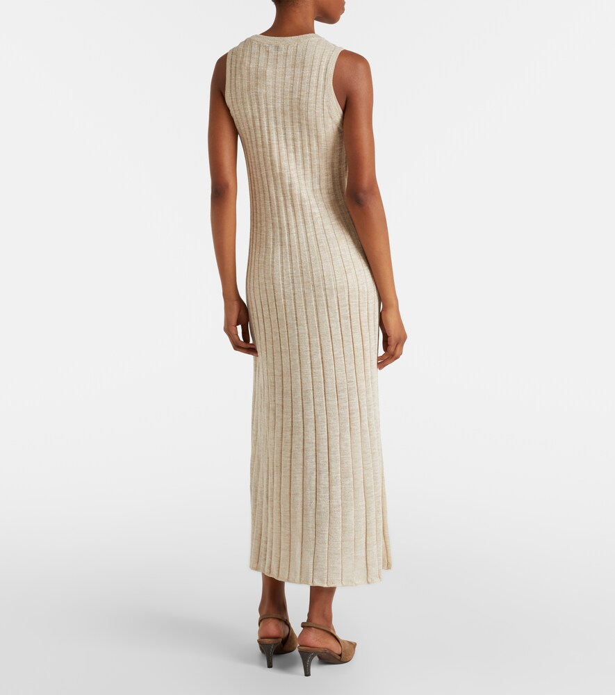  Brunello Cucinelli Brunello Cucinelli Maxikleid Aus Rippstrick 