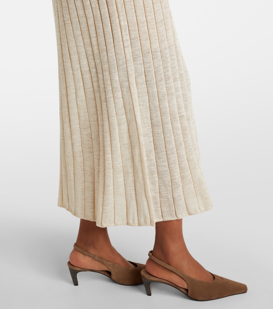 Ribbed-Knit Midi Dress