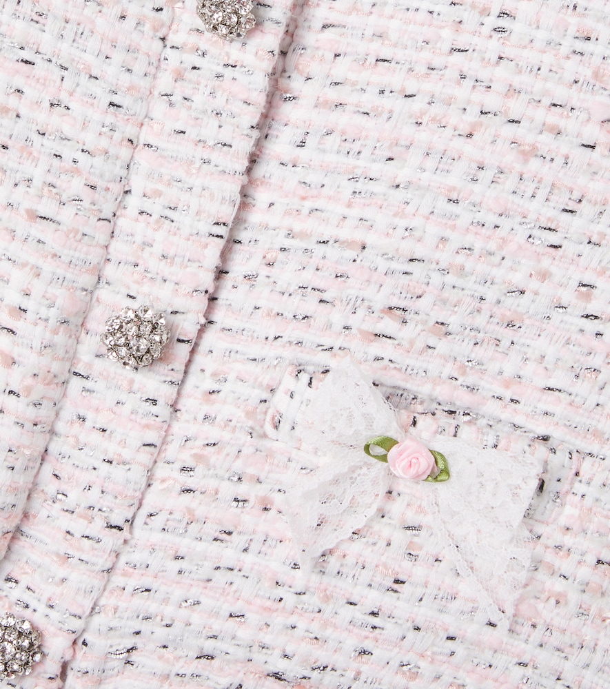  Self-portrait Kids Self-portrait Kids Verzierte Jacke Aus Tweed 