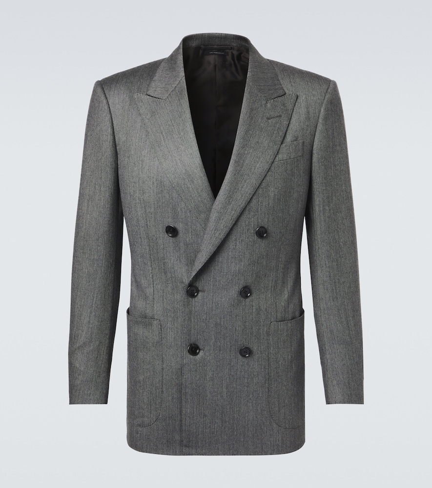 Blazer aus Woll-Twill