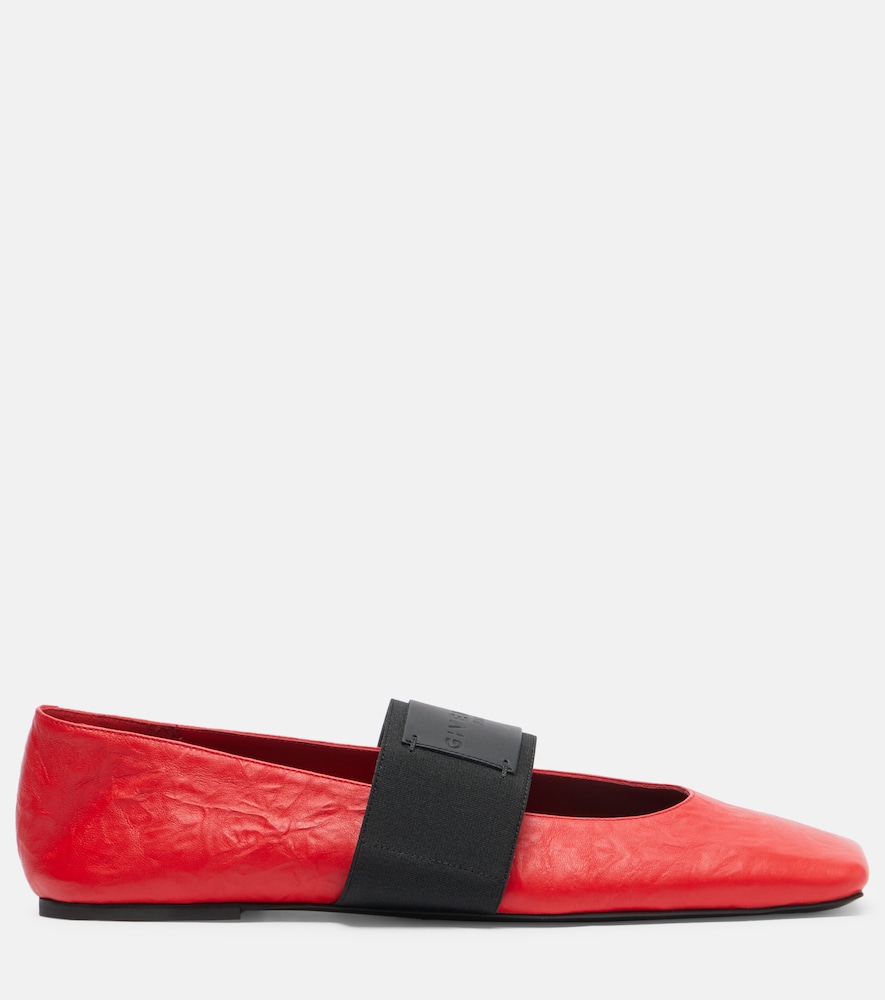  Givenchy Givenchy Ballerinas Sliced Square Aus Leder 