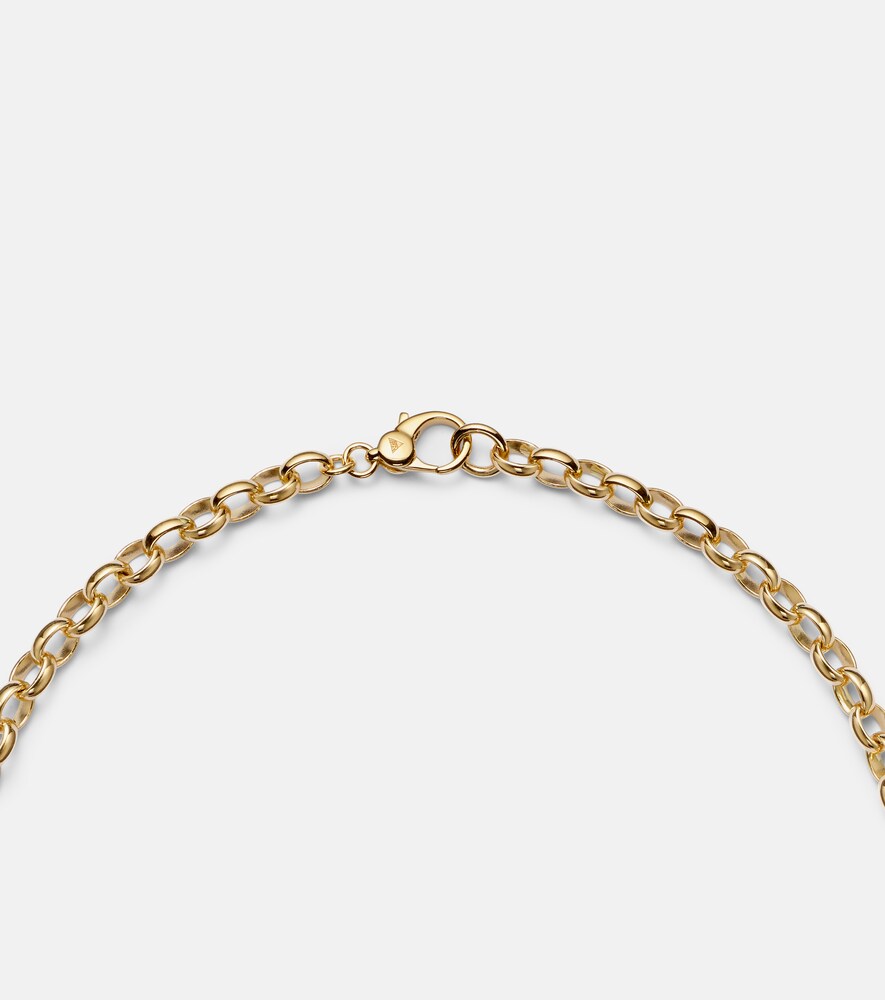  Foundrae Foundrae Halskette Infinite Gratitude Aus 18kt Gelbgold Mit Diamant 