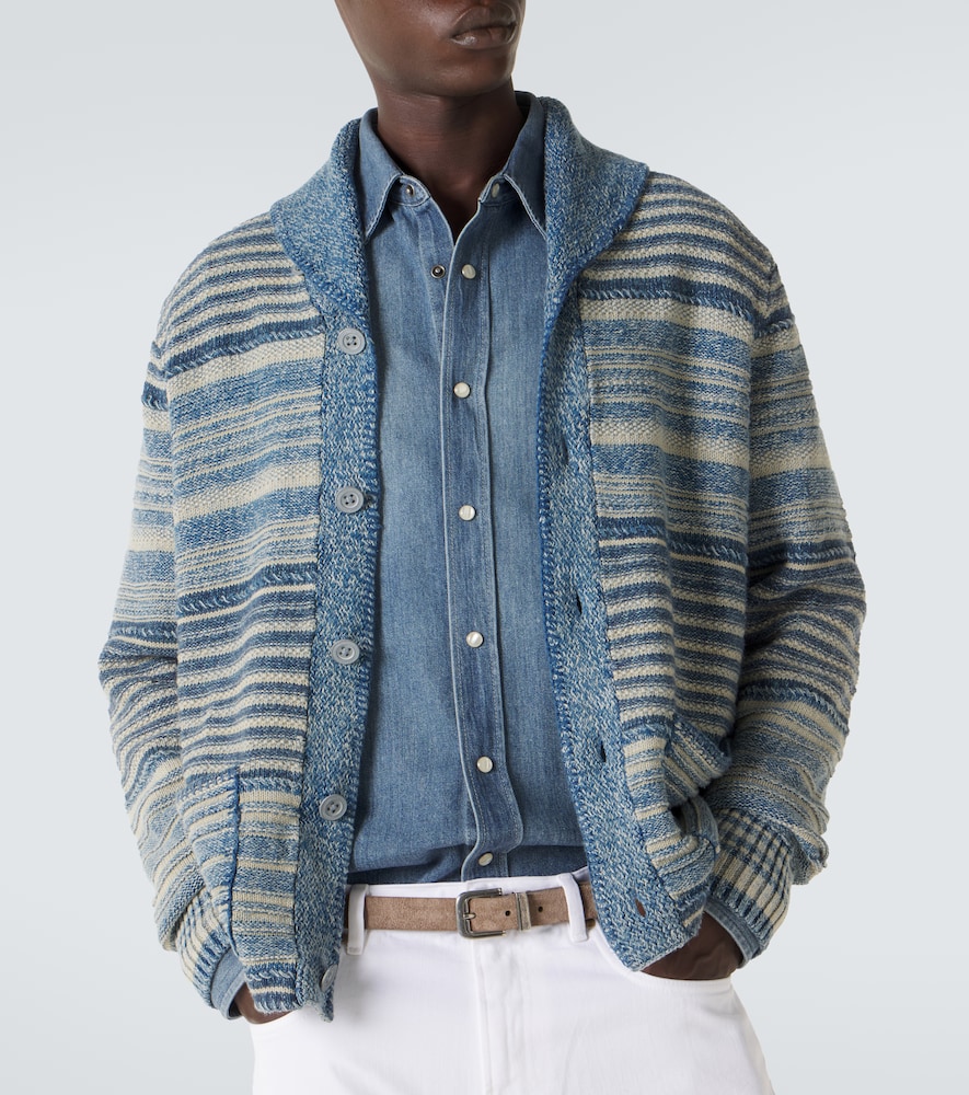  Rrl Rrl Cardigan Aus Baumwolle Und Leinen 
