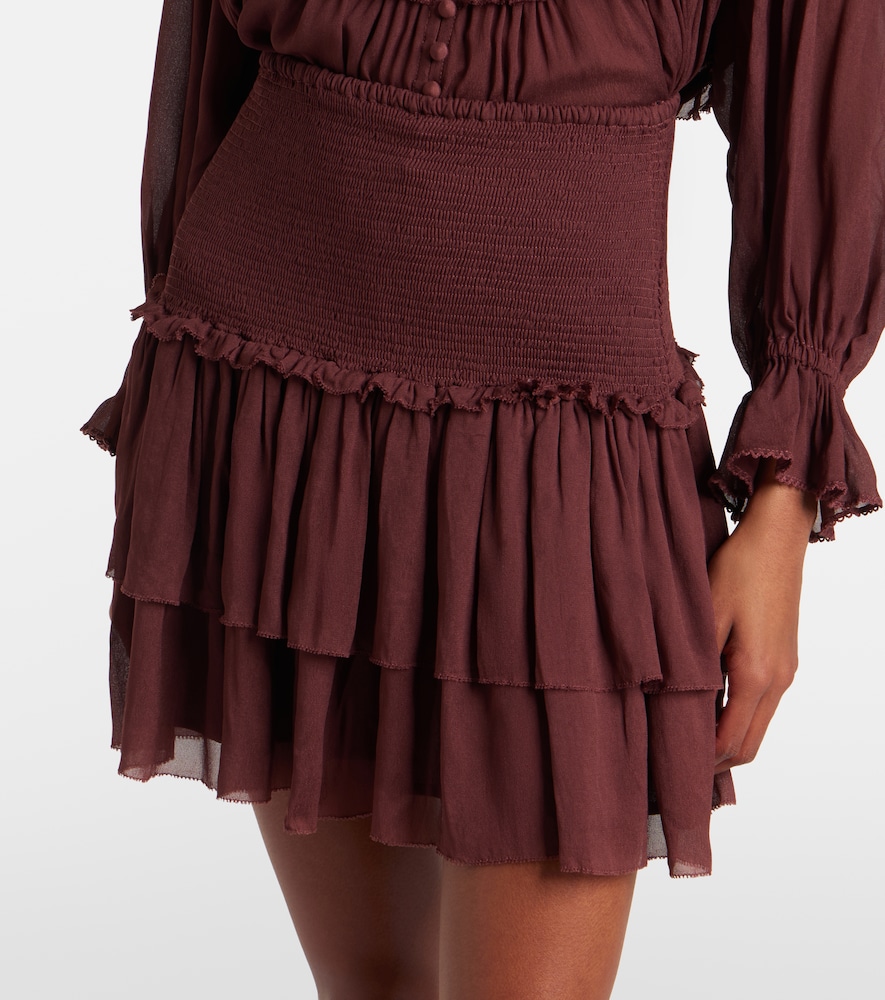  Poupette St Barth Poupette St Barth Farrah Tiered Miniskirt 
