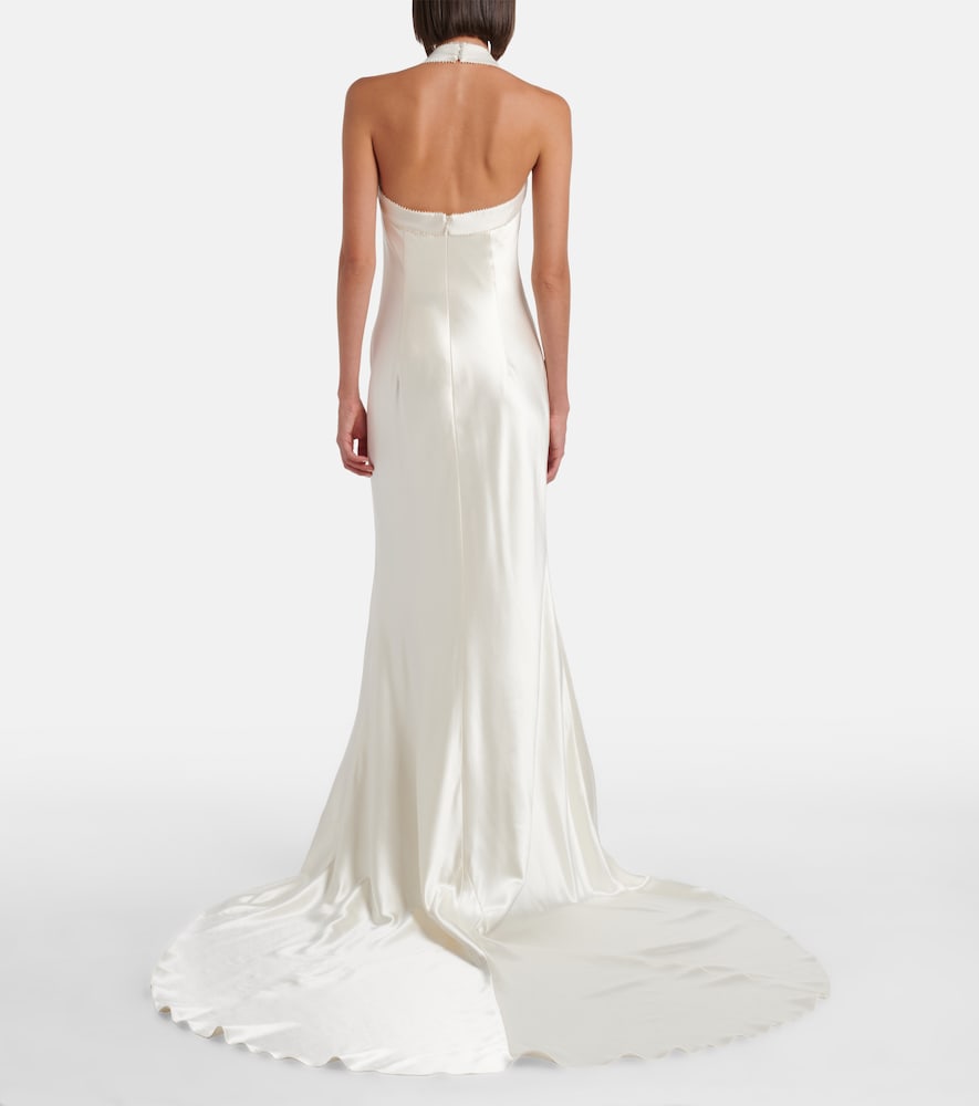  Danielle Frankel Danielle Frankel Bridal Robe Presley Aus Wolle Und Seide 