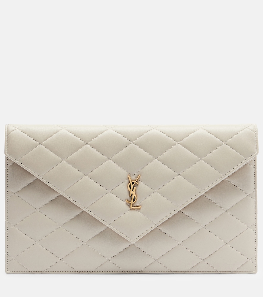 Saint Laurent Cassandre quilted leather pouch