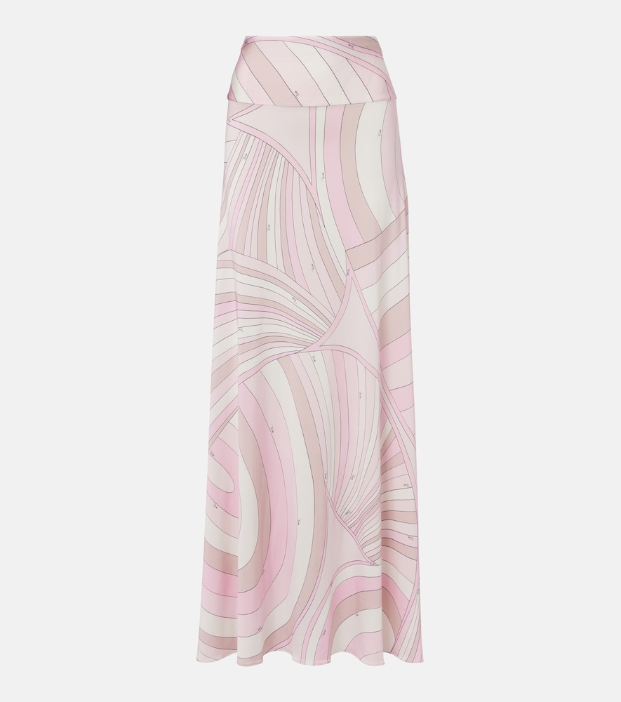 Pucci Iride satin jersey maxi skirt