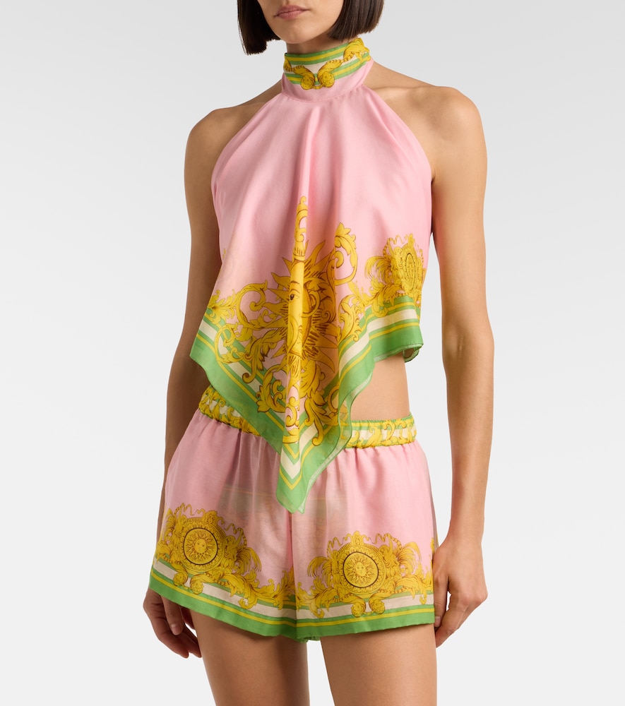 Cotton And Silk Voile Top