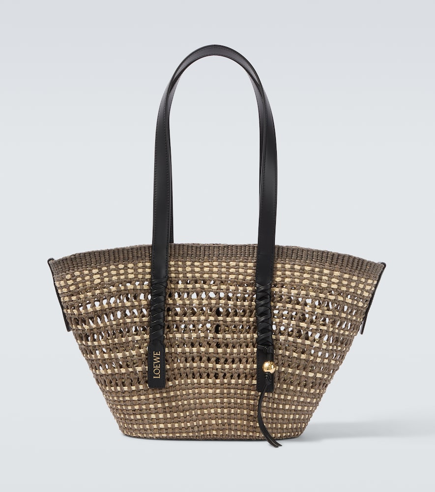 Paula's Ibiza Tote Bag Braid Medium mit Leder