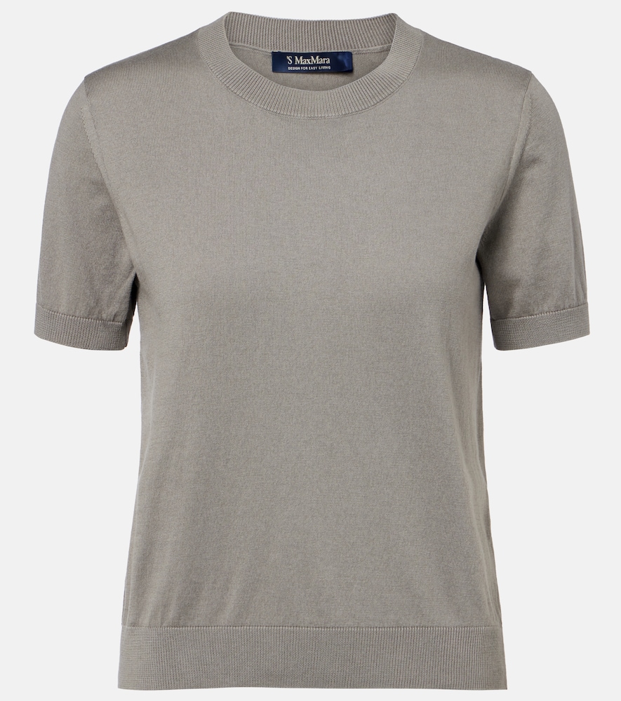 'S Max Mara Cotton, silk, and cashmere top